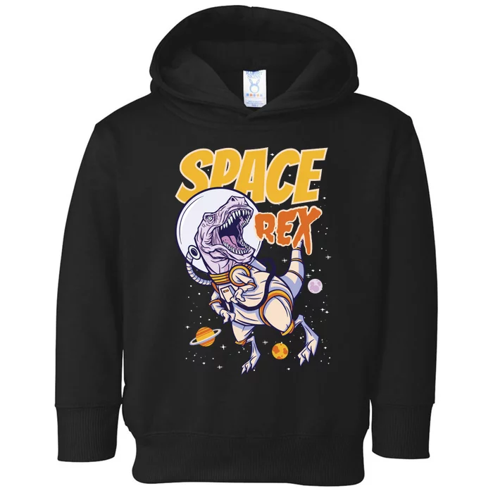 Space Rex Dinosaur Galaxy Toddler Hoodie