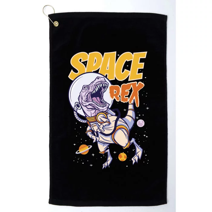 Space Rex Dinosaur Galaxy Platinum Collection Golf Towel