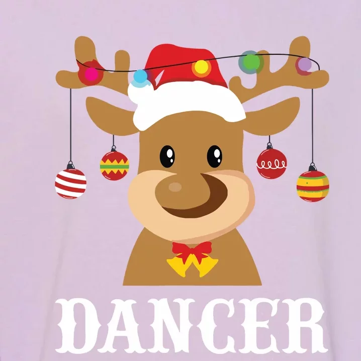 Santa Reindeer Dancer Xmas Group Costume Garment-Dyed Sweatshirt