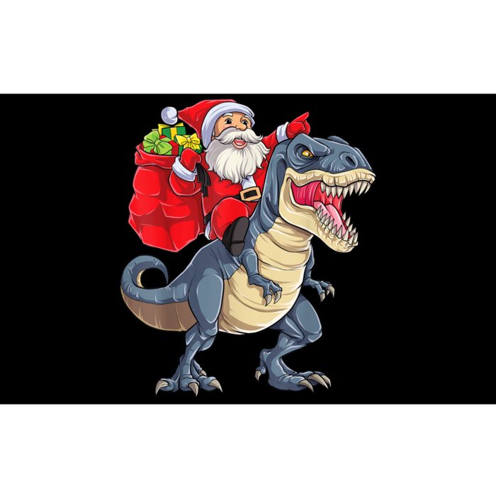 Santa Riding Dinosaur T Rex ChristmasBoys Men Xmas Bumper Sticker