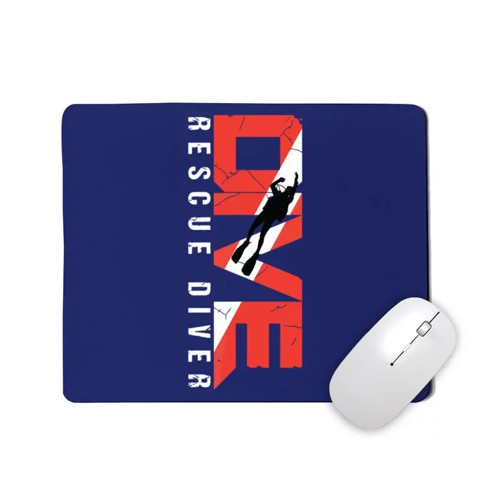 SCUBA Rescue Diver For Instructors Students Divers Mousepad