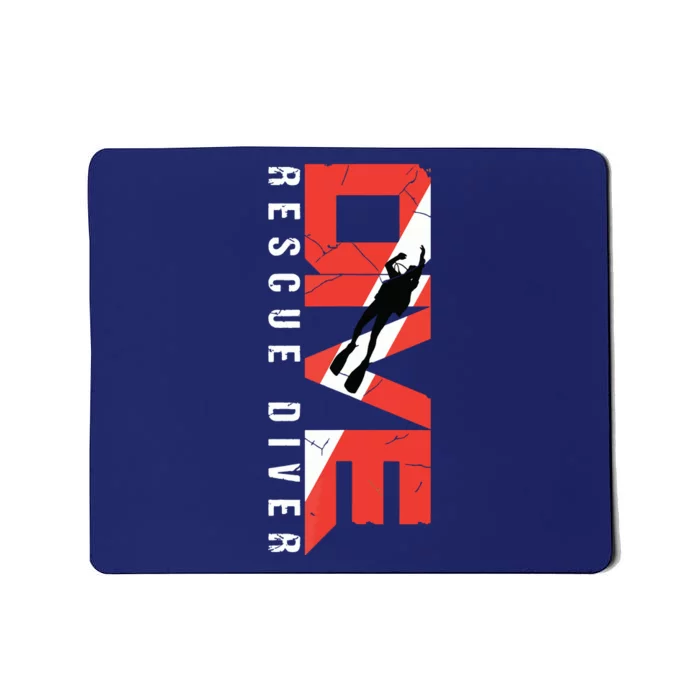 SCUBA Rescue Diver For Instructors Students Divers Mousepad