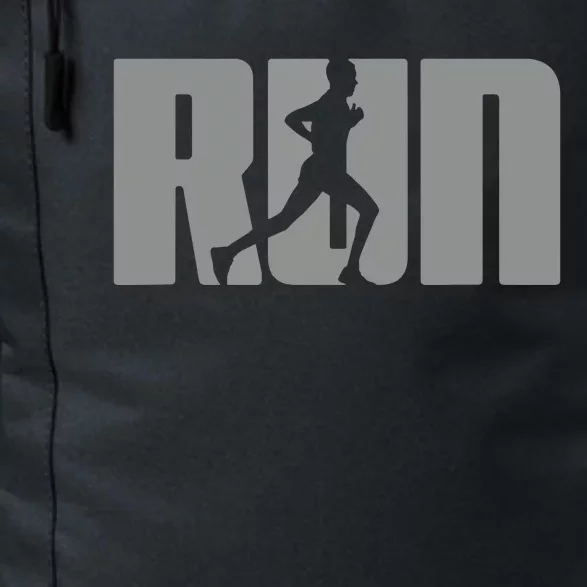 Silhouette Run Design For Runner Marathon Graphic Running Daily Commute Backpack