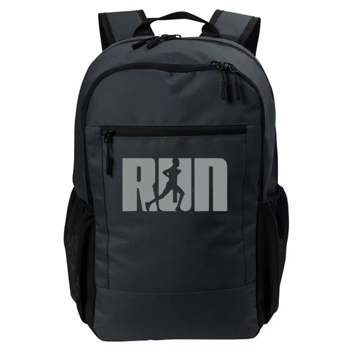 Silhouette Run Design For Runner Marathon Graphic Running Daily Commute Backpack