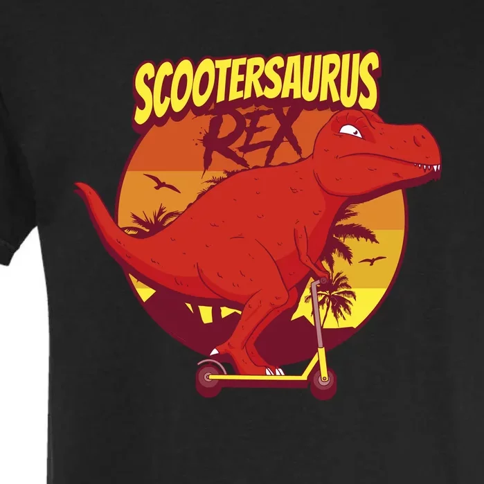 Scootersaurus Rex Dinosaur Garment-Dyed Heavyweight T-Shirt