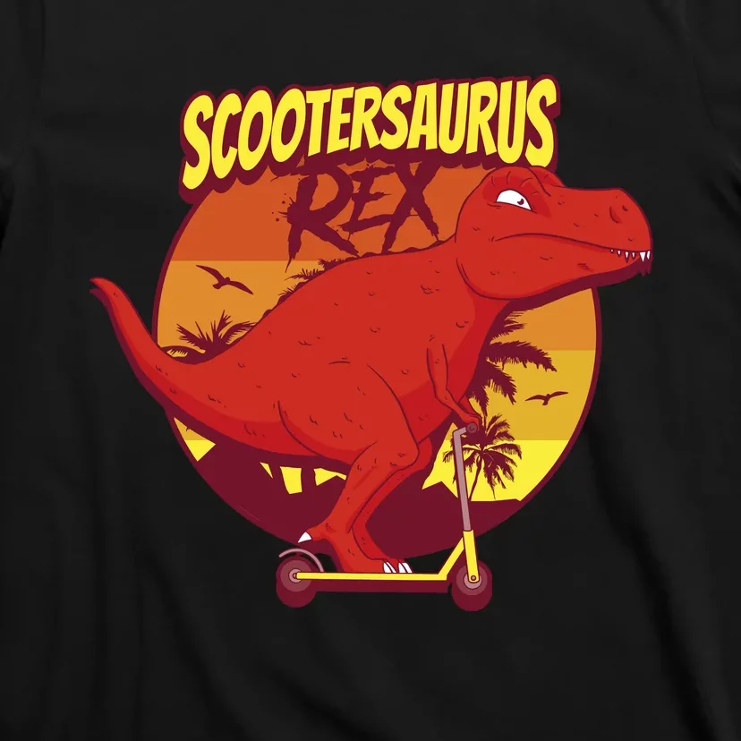 Scootersaurus Rex Dinosaur T-Shirt