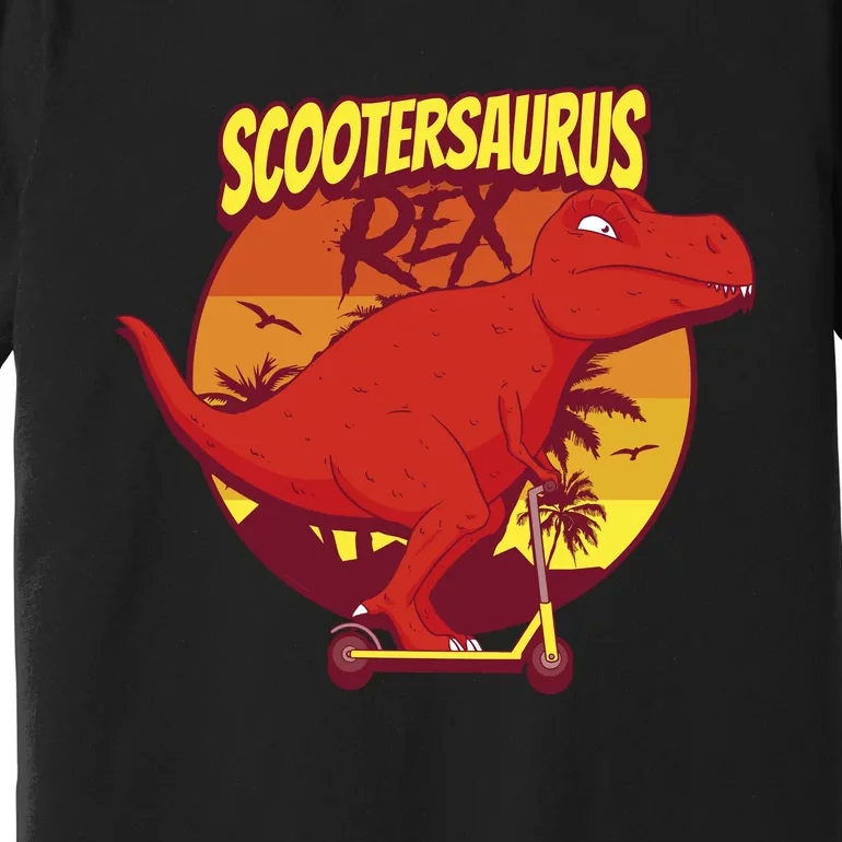 Scootersaurus Rex Dinosaur Premium T-Shirt