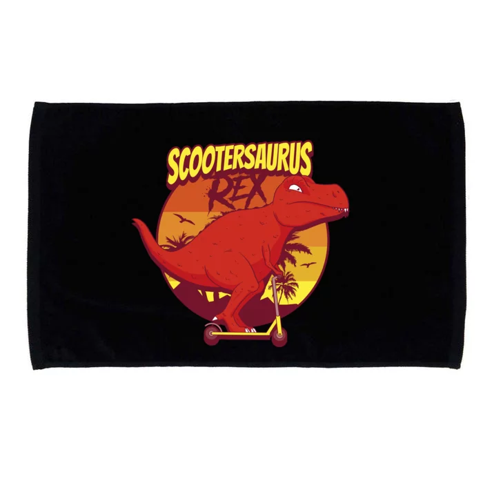 Scootersaurus Rex Dinosaur Microfiber Hand Towel