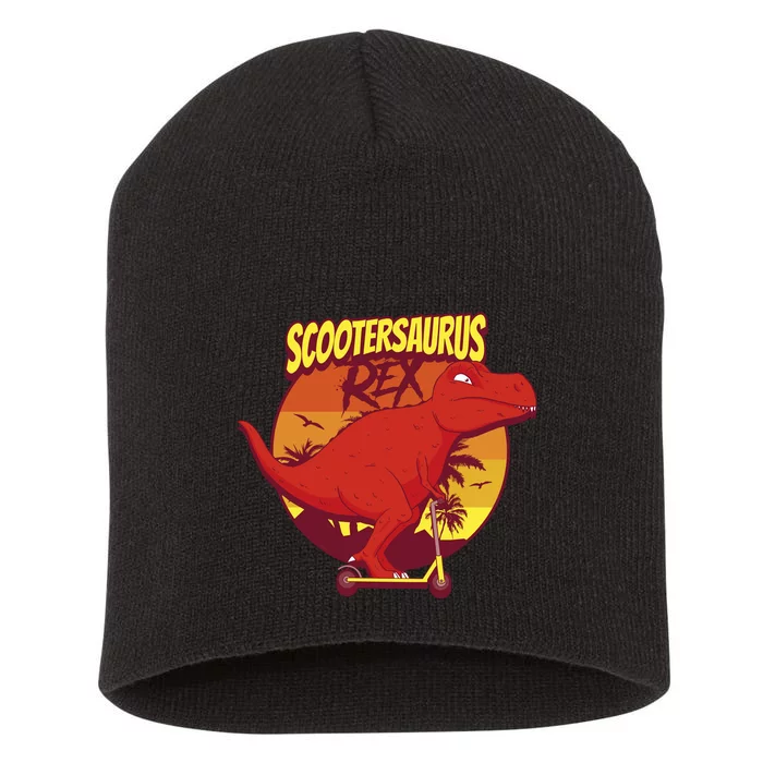 Scootersaurus Rex Dinosaur Short Acrylic Beanie