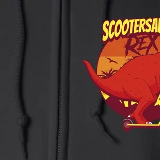 Scootersaurus Rex Dinosaur Full Zip Hoodie