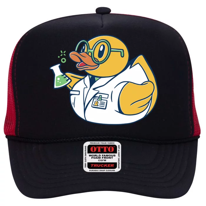 Scientist Rubber Duck Chemist High Crown Mesh Trucker Hat