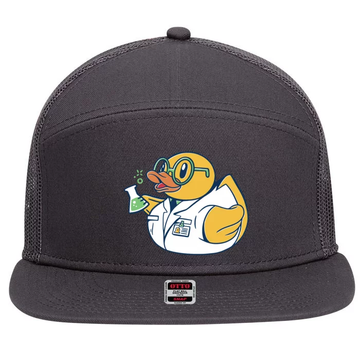 Scientist Rubber Duck Chemist 7 Panel Mesh Trucker Snapback Hat