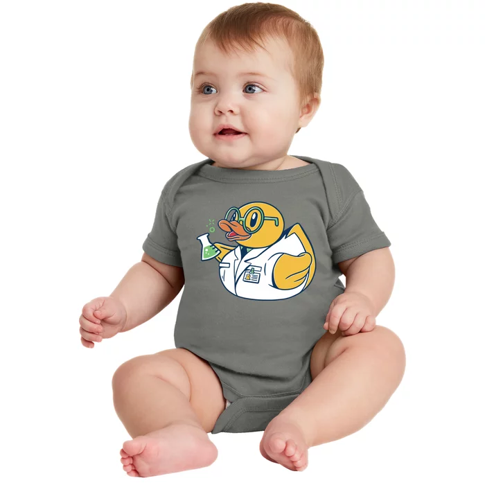 Scientist Rubber Duck Chemist Baby Bodysuit