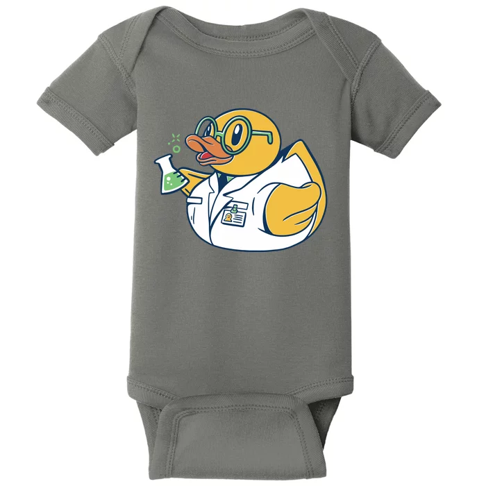 Scientist Rubber Duck Chemist Baby Bodysuit