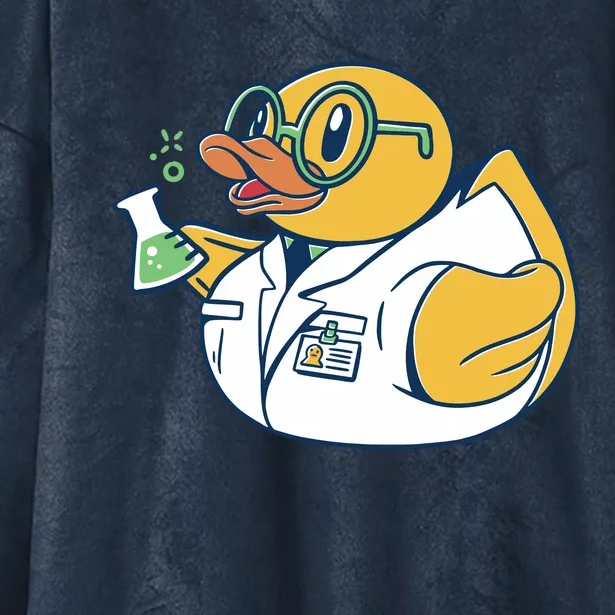 Scientist Rubber Duck Chemist Hooded Wearable Blanket