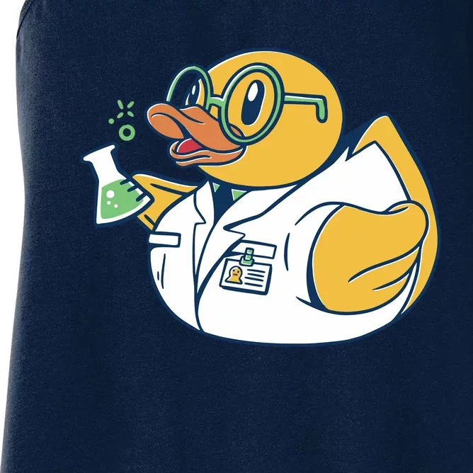 Scientist Rubber Duck Chemist Women's Racerback Tank