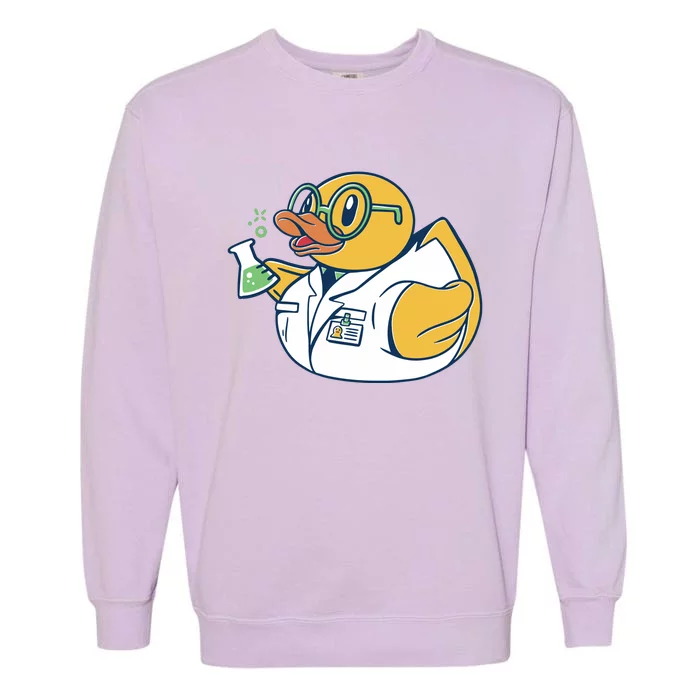 Scientist Rubber Duck Chemist Garment-Dyed Sweatshirt