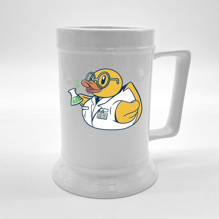 Scientist Rubber Duck Chemist Front & Back Beer Stein