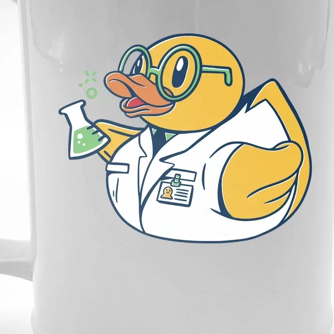 Scientist Rubber Duck Chemist Front & Back Beer Stein