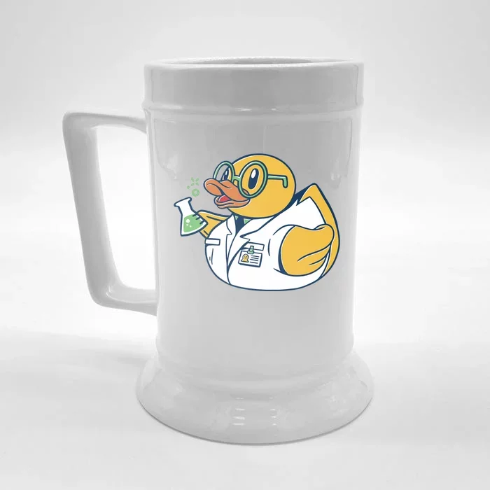 Scientist Rubber Duck Chemist Front & Back Beer Stein