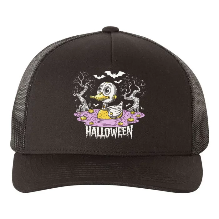 Spooky Rubber Duck Halloween Custome Cool Duckling Lover Yupoong Adult 5-Panel Trucker Hat