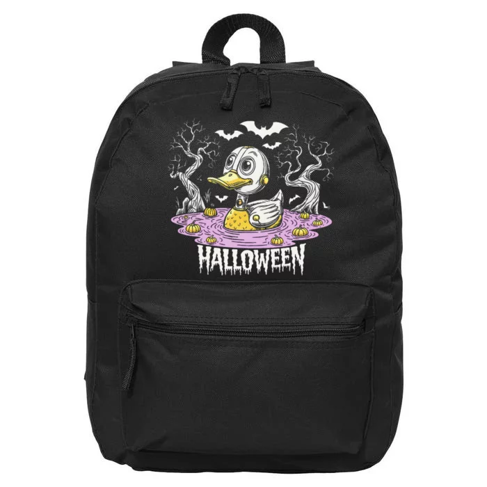 Spooky Rubber Duck Halloween Custome Cool Duckling Lover 16 in Basic Backpack