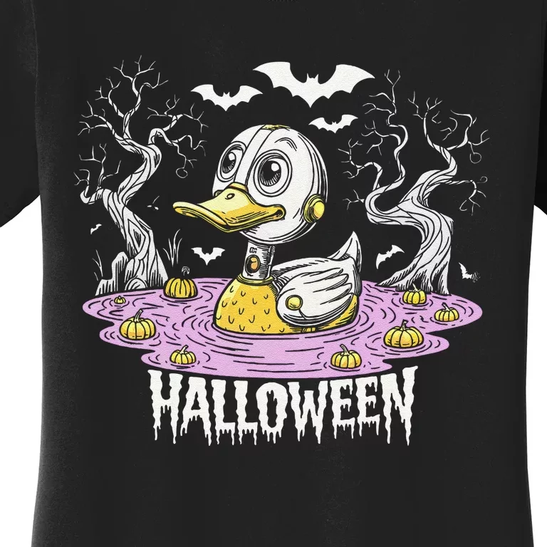 Spooky Rubber Duck Halloween Custome Cool Duckling Lover Women's T-Shirt