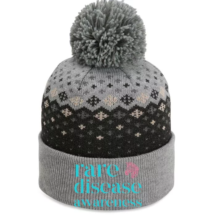 Summer Rare Disease Awareness With Zebra The Baniff Cuffed Pom Beanie