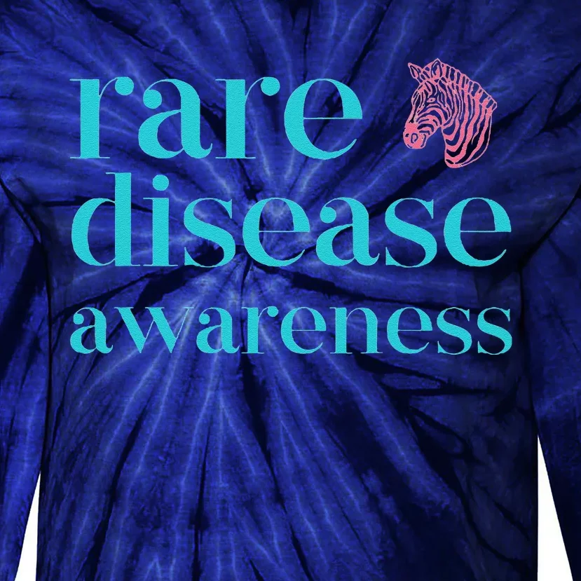 Summer Rare Disease Awareness With Zebra Tie-Dye Long Sleeve Shirt