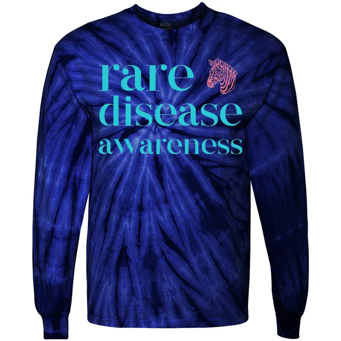 Summer Rare Disease Awareness With Zebra Tie-Dye Long Sleeve Shirt