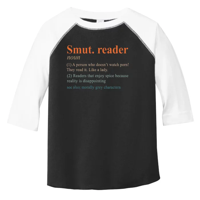 Smut Reader Definition Spicy Book Romance Reading Bookish Toddler Fine Jersey T-Shirt