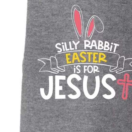 Silly Rabbit Easter Is For Jesus Cross Doggie 3-End Fleece Hoodie