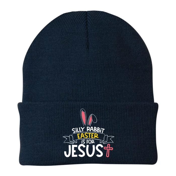 Silly Rabbit Easter Is For Jesus Cross Knit Cap Winter Beanie