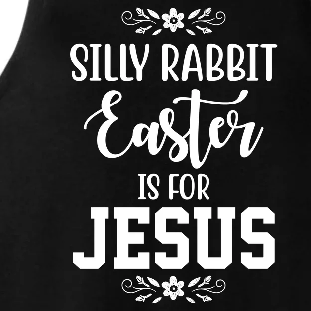 Silly Rabbit Easter Is For Jesus Funny Christianity Ladies Tri-Blend Wicking Tank