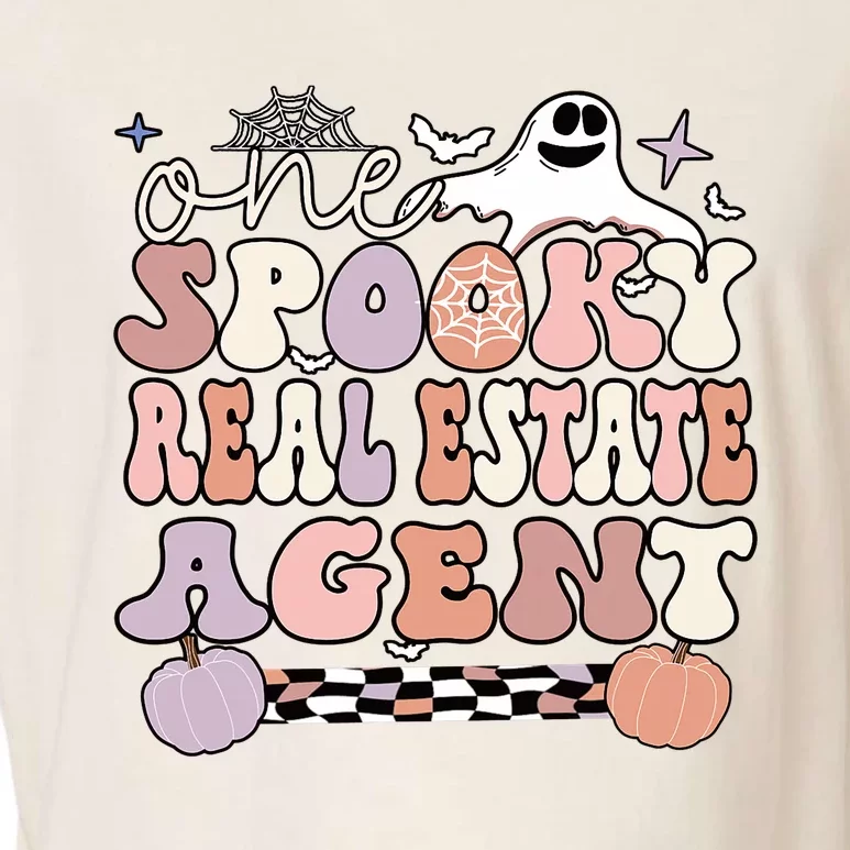 Spooky Real Estate Agent Halloween Garment-Dyed Women's Muscle Tee