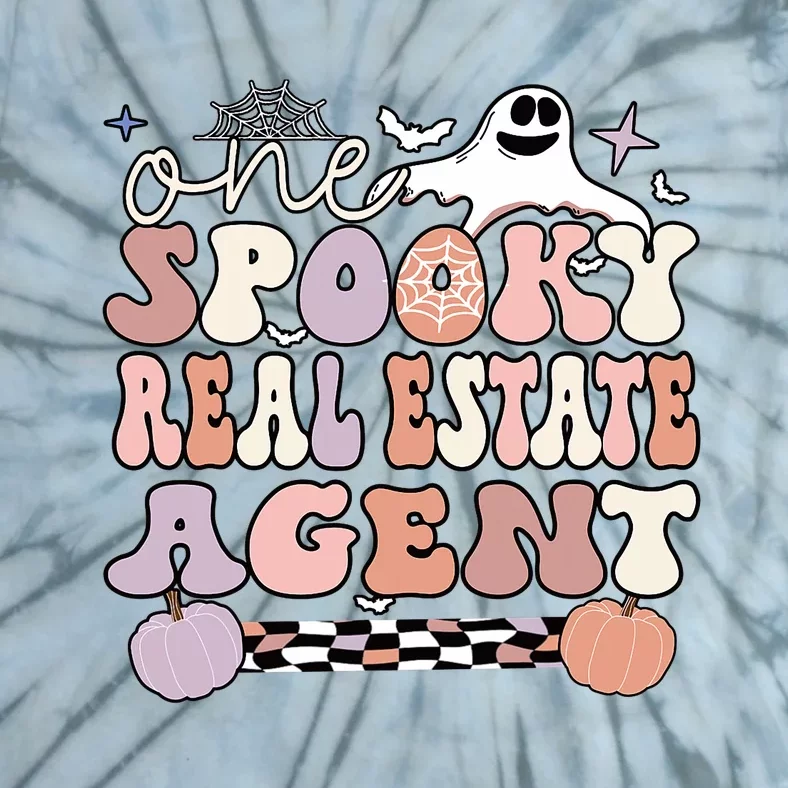 Spooky Real Estate Agent Halloween Tie-Dye T-Shirt