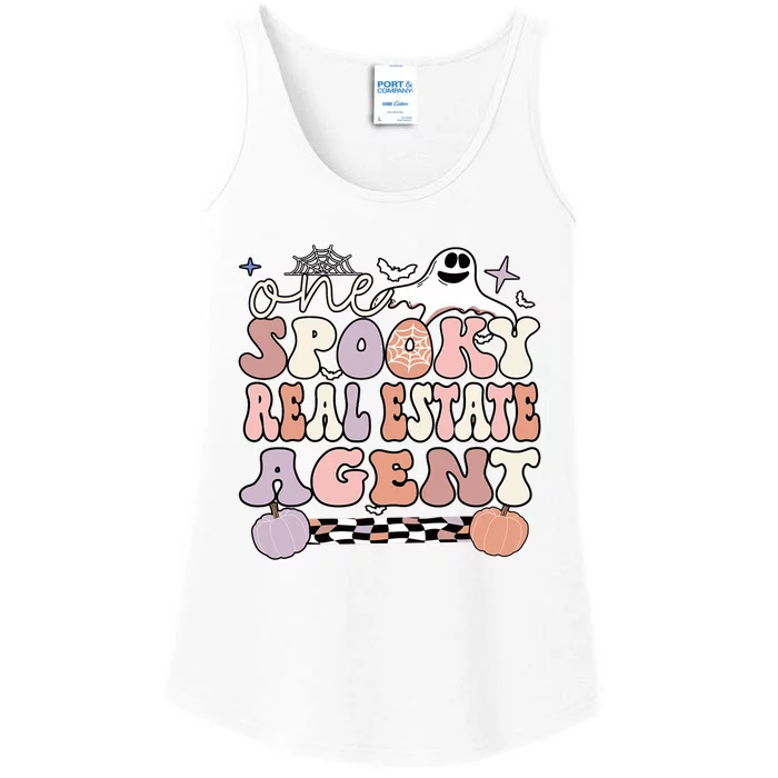 Spooky Real Estate Agent Halloween Ladies Essential Tank