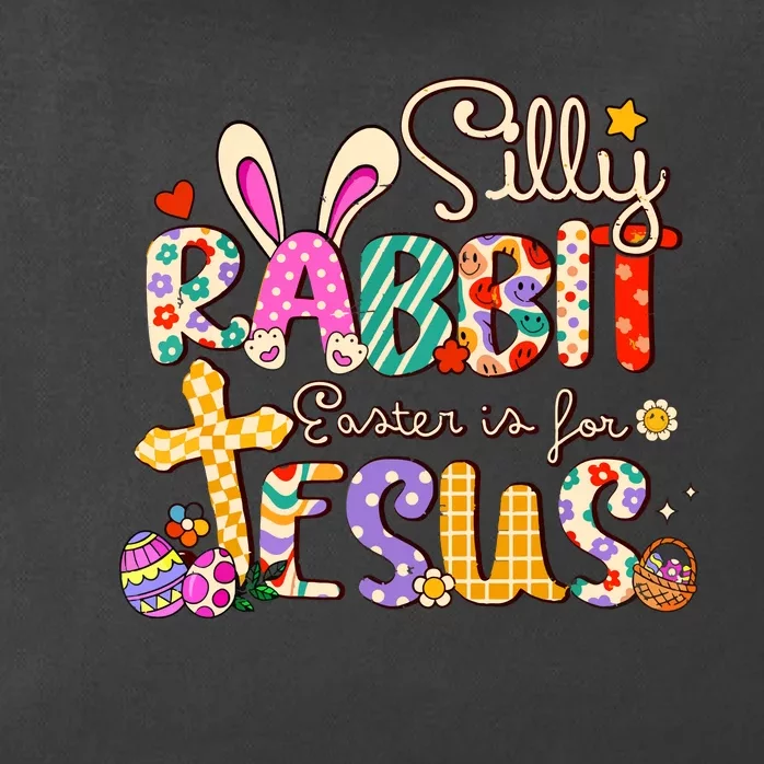 Silly Rabbit Easter Is For Jesus Cute Bunny Christian Faith Zip Tote Bag