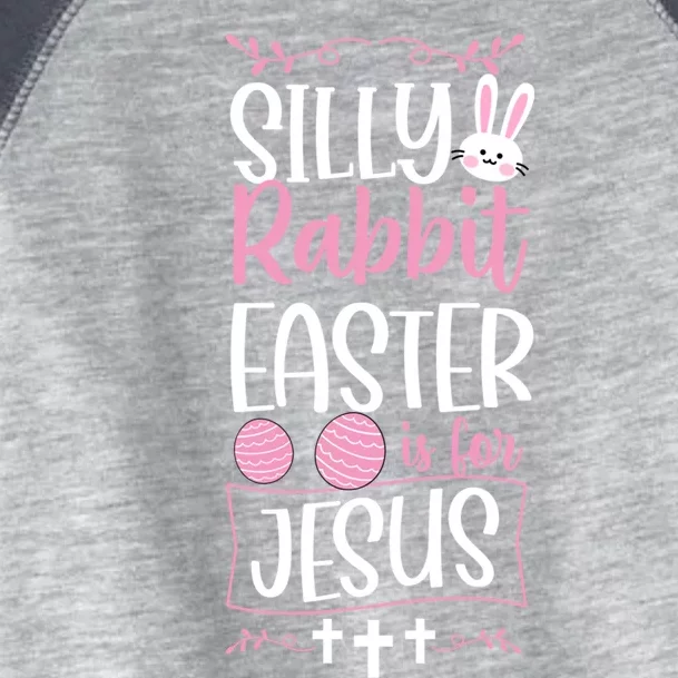 Silly Rabbit Easter Is For Jesus Proud Christian Church Gift Toddler Fine Jersey T-Shirt