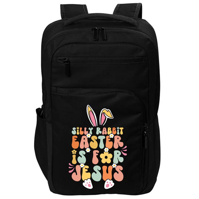 Silly Rabbit Easter Is For Jesus Christian Religious Groovy Impact Tech Backpack