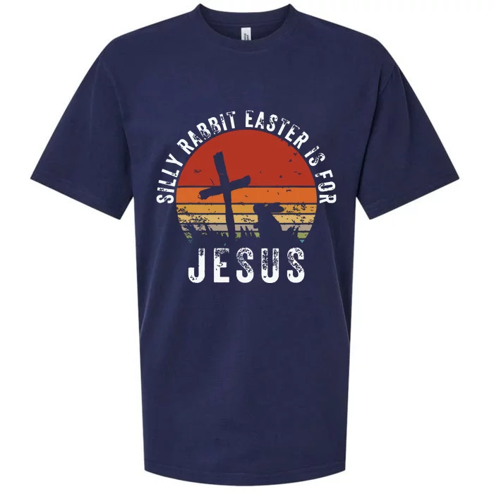 Silly Rabbit Easter Is For Jesus Christian Religious Vintage Sueded Cloud Jersey T-Shirt