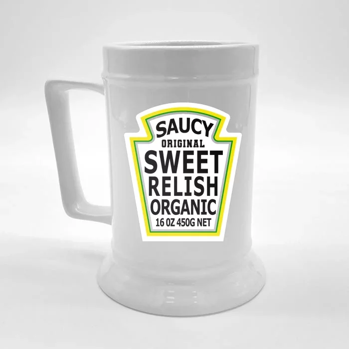 Sweet Relish Easy Halloween Costume Front & Back Beer Stein