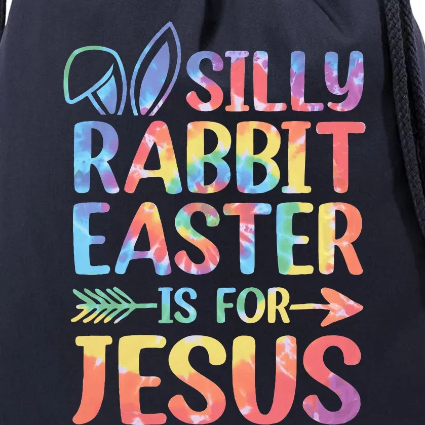 Silly Rabbit Easter Is For Jesus Religious Christian Faith Drawstring Bag