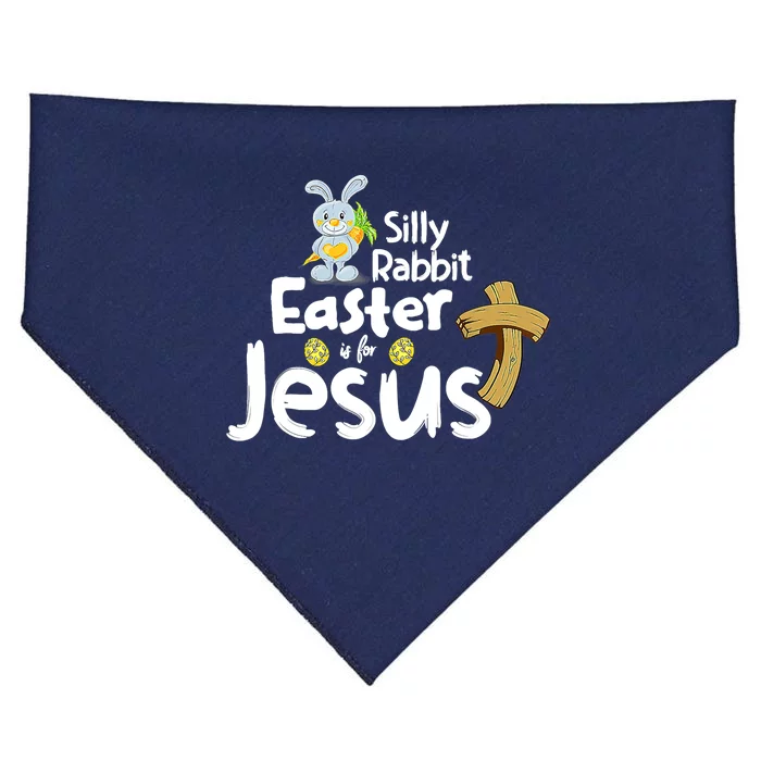 Silly Rabbit Easter is for Jesus Boy Girl USA-Made Doggie Bandana