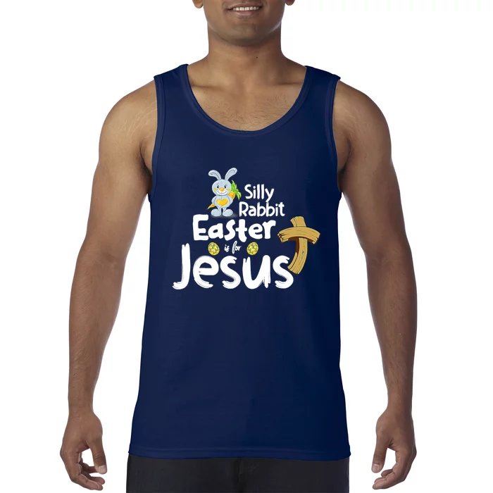 Silly Rabbit Easter is for Jesus Boy Girl Tank Top