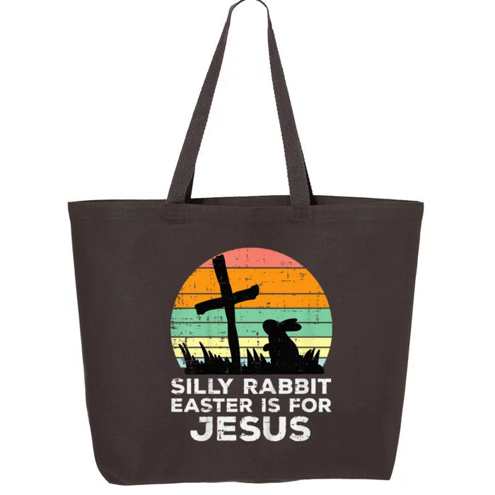 Silly Rabbit Easter Is For Jesus Christians 25L Jumbo Tote