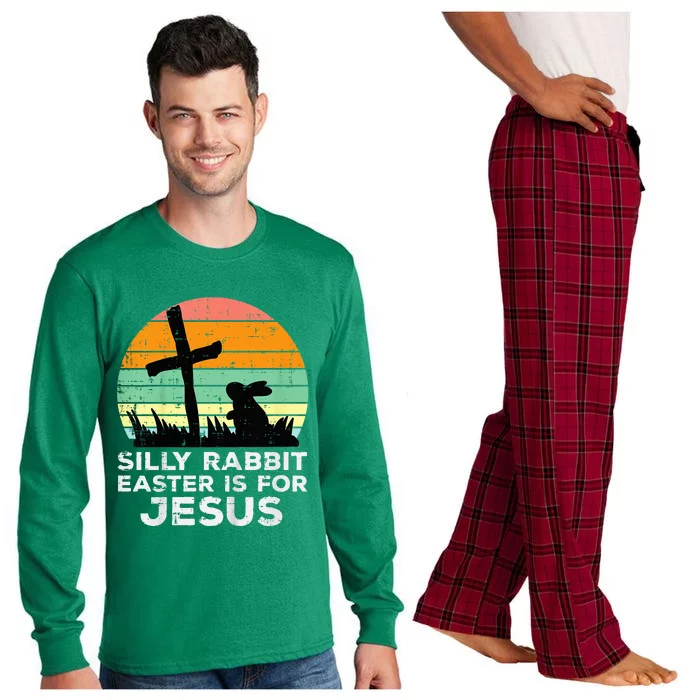 Silly Rabbit Easter Is For Jesus Christians Long Sleeve Pajama Set