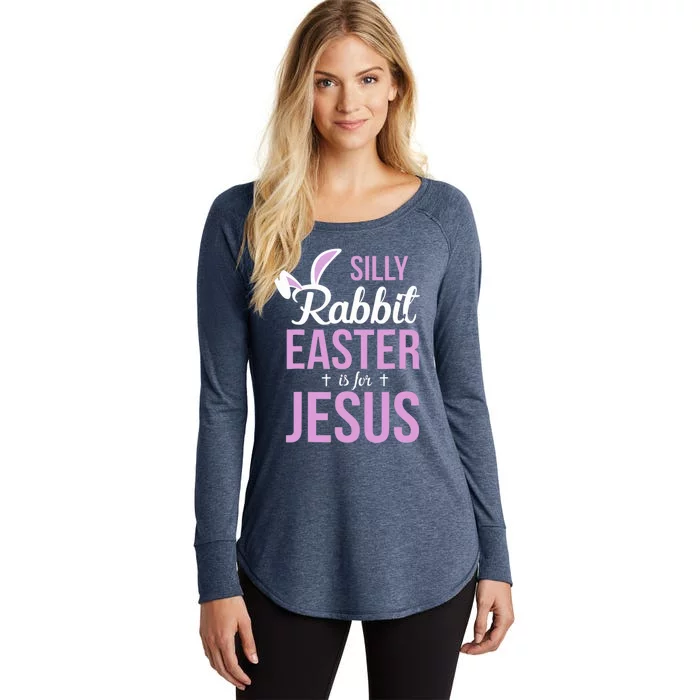 Silly Rabbit Easter Is For Jesus Women's Perfect Tri Tunic Long Sleeve Shirt