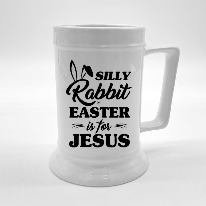 Sill Rabbit Easter Is For Jesus Pray Jesus Front & Back Beer Stein