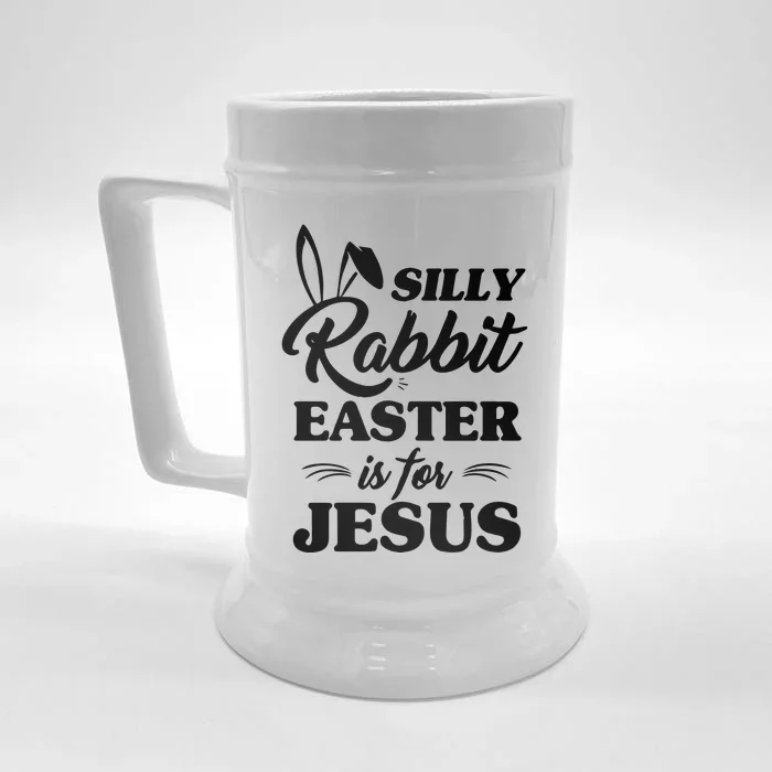 Sill Rabbit Easter Is For Jesus Pray Jesus Front & Back Beer Stein